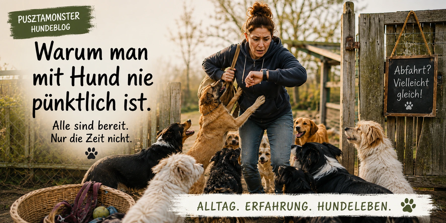 Warum man mit Hund nie pünktlich ist