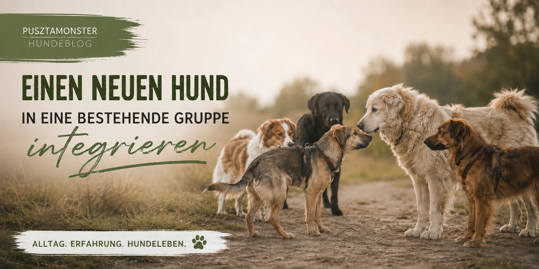 Einen neuen Hund in eine bestehende Gruppe integrieren