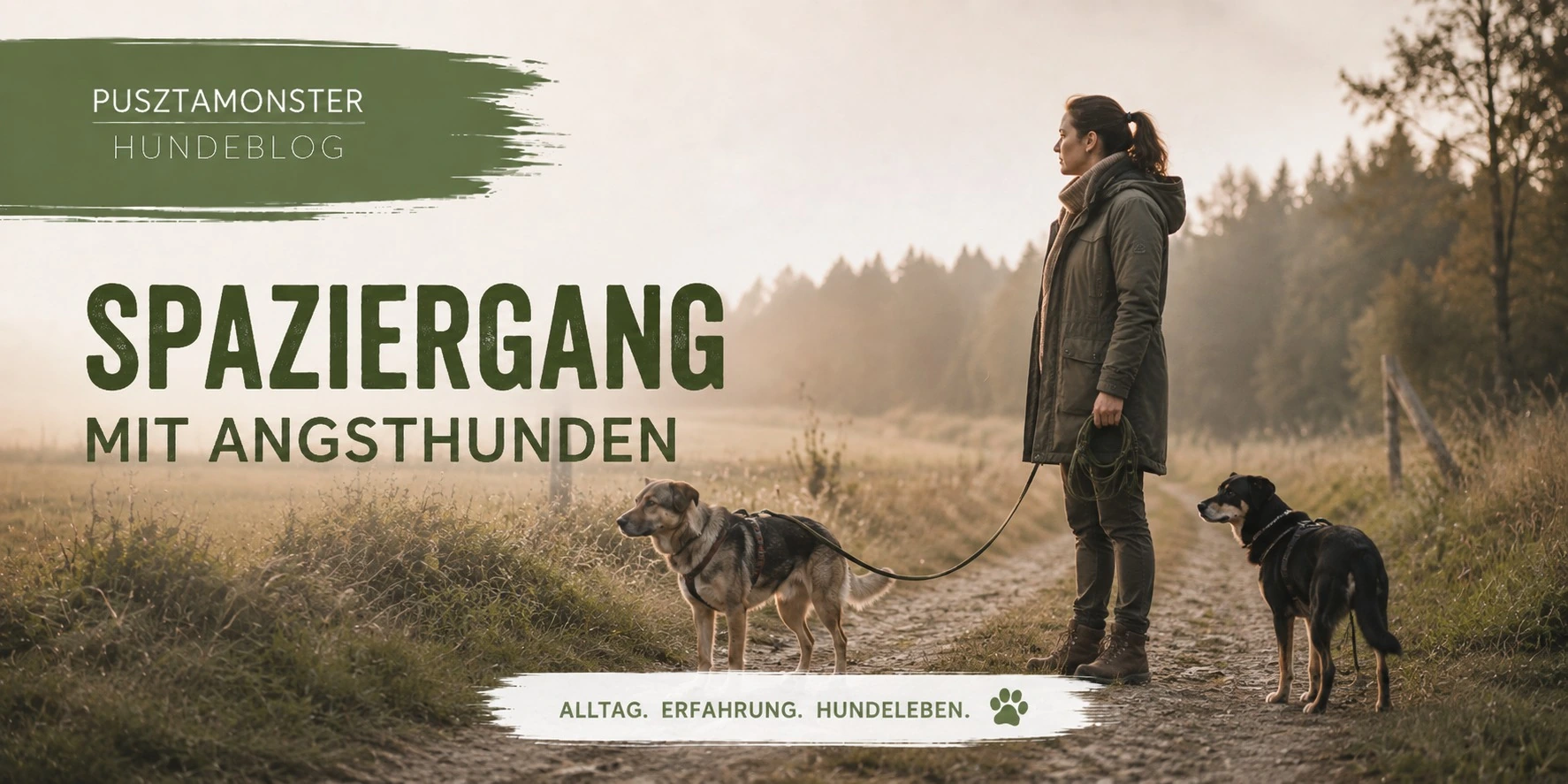 Spaziergänge mit Angsthunden: Wenn ein kleiner Weg schon viel sein kann